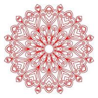 diseño de mandala para libros de colorear. adornos redondos decorativos de mandala vintage. vector