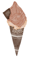 Dessert-Aquarell-Cartoon süß png