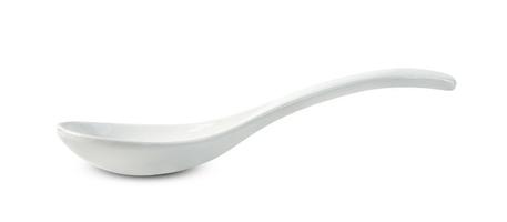 ceramic spoon isolated on white background ,include clipping path photo