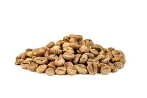 Coffee beans isolated on white background photo