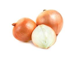 Fresh Onion isolated on white background photo
