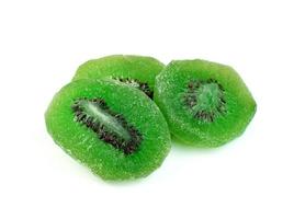 dried kiwi fruit isolated on white background photo