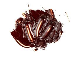 Chocolate spread isolated on white background photo