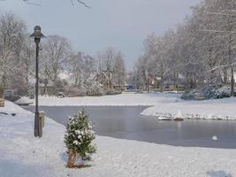 winter time at a castle in germany photo