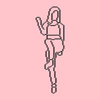 Pixeled human element vector