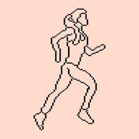 Pixeled human element vector