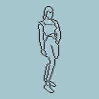 Pixeled human element vector