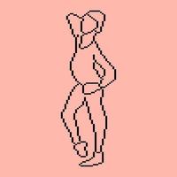 Pixeled human element vector