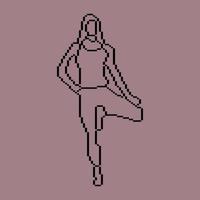 Pixeled human element vector