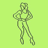 Pixeled human element vector