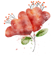 Flower watercolor transparent. png