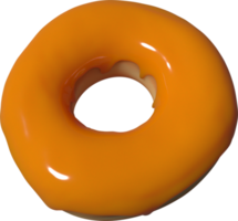Caramel Donut 3D Illustration png