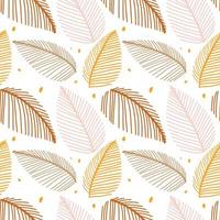 Seamless pattern with autumn. Lines of leaves. Pattern for decorating wrapping paper. vector