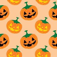 Seamless pattern with Halloween pumpkins. Patterns for decoration. Wrapping paper. vector
