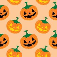 Seamless pattern with Halloween pumpkins. Patterns for decoration. Wrapping paper. vector