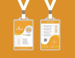 Simple Id card Template Design With Vector File