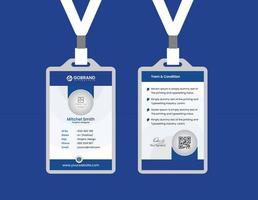 Simple Id card Template Design With Vector File