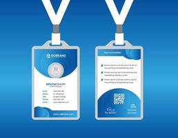 Simple Id card Template Design With Vector File