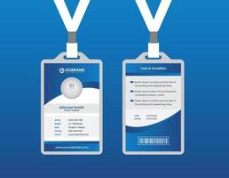 Simple Id card Template Design With Vector File