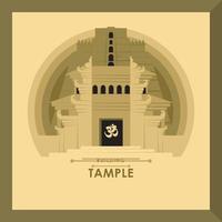 diseño del edificio del templo vector