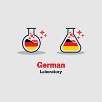 German Laboratory Icons vector