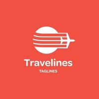 Travel Plane Logo vector