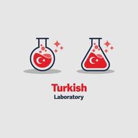iconos de laboratorio turco vector