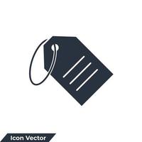 price tag icon logo vector illustration. Tag label symbol template for graphic and web design collection