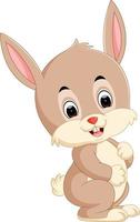 Cute rabbit cartoon vector