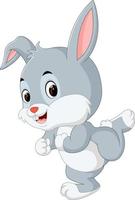 Cute baby rabbit cartoon vector