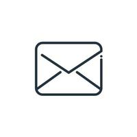 Message icon isolated on a white background. Message, email, envelope symbols for web and mobile apps. vector