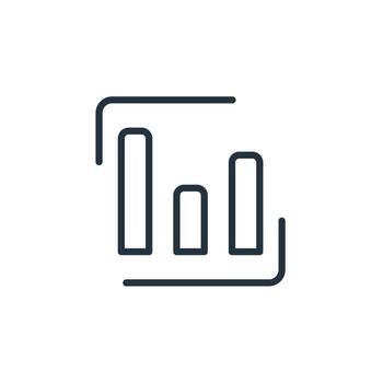 Analytics icons isolated on a white background. Analytics, reports, business symbols for web and mobile apps. vector