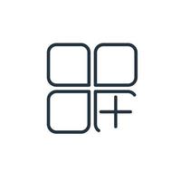 Collection icon isolated on a white background. Add to collection symbol for web and mobile apps. vector