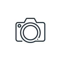 Vector camera icon isolated on a white background. photo camera symbol for web and mobile apps