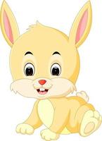 Cute rabbit cartoon vector