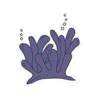 cute seaweed hand drawn  vector illustration design element