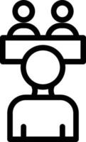 Human Resources Line Icons vector