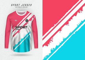 Background templates for sports jerseys, shirts, running shirts, pink and blue giveaways. vector