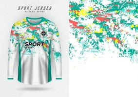 Background mockup for sports shirts, shirts, running shirts, colorful green stripes. vector