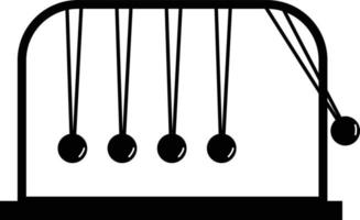 Newton cradle icon on white background. Newton's cradle symbol. kinetics sign. flat style. vector