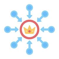 Sign of nobility, icon of crown vector