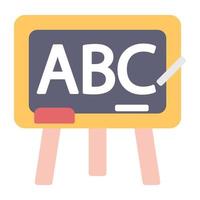Abc class icon, primary education concept vector