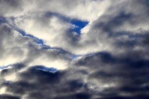 Stunning dark cloud formations right before a thunderstorm photo