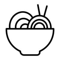 A mouth watering icon of pasta vector