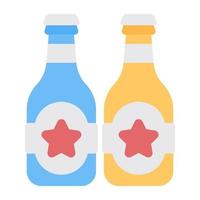 un icono de diseño de botellas de vino vector