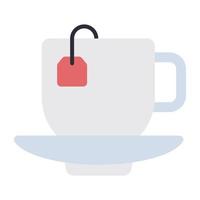 A premium download icon of teacup vector