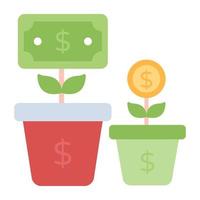 A perfect design icon of dollar plants vector