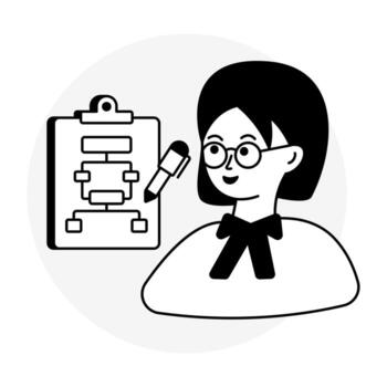 Perfect design icon of business algorithm vector