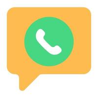 Perfect design icon of phone chat vector