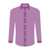 Editable design icon of men's coat vector